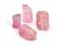 Pink Tourmaline raw and rough stone