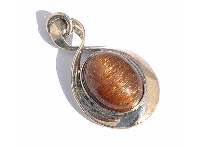 Rutile in Sterling Silver Pendant