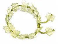 Butterfly Shaped Prehnite Bracelet