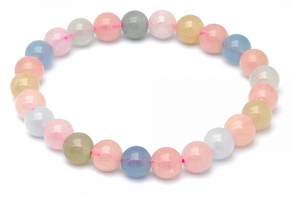 Morganite Beads Bracelet