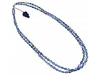 Blue Kyanite Necklace with Lapis Hanger