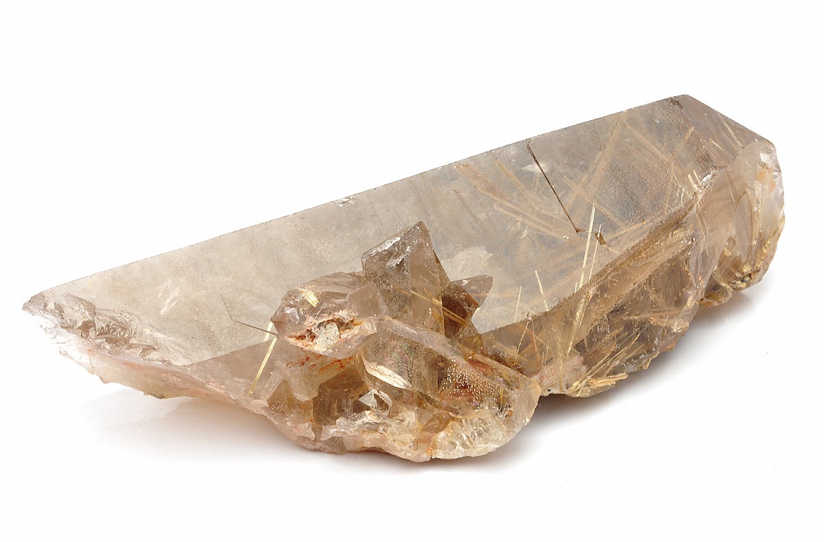 Beautiful Natural Golden Rutilated Quartz Crystal Wand