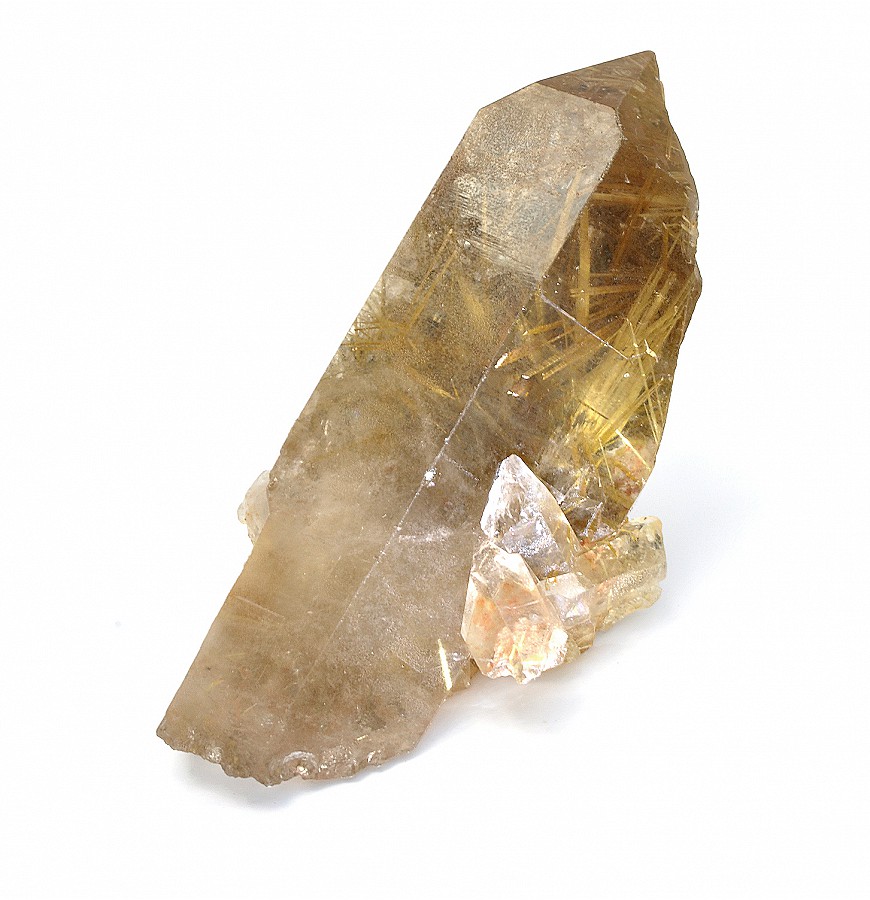 Beautiful Natural Golden Rutilated Quartz Crystal Wand