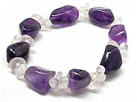 Amethyst and Rose Quartz Bracelet