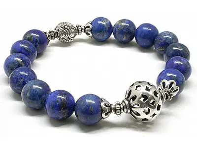 Lapis and Silver Bracelet