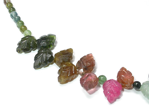 Tourmaline Maple Leaf Necklace