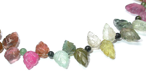 Tourmaline Maple Leaf Necklace