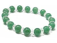 Aventurine and Clear Quartz Bracelet