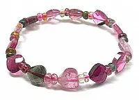 Tourmaline Heart Shape Bracelet