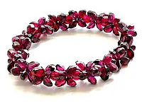 Brazil Rhodolite Garnet Briolette Bracelet