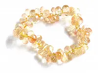 AAA Oregon Sunstone Faceted Teardrop Bracelet