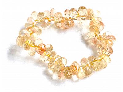 AAA Oregon Sunstone Faceted Teardrop Bracelet